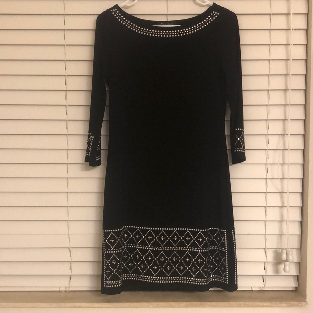 WHBM Black Dress lined XS